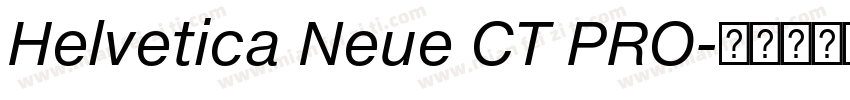Helvetica Neue CT PRO字体转换